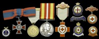 A Great War A.R.R.C. and post-War R.N.L.I. gold medal group of nine awarded to Nurse Ella G. Taylor, Red House...