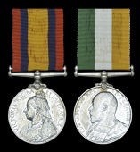 Pair: Nursing Sister L. M. Culverwell, Army Nursing Service

Queen’s South Africa 1899-1902, no clasp (Nursing...