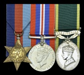 Three: Sapper J. McFarlane, Royal Engineers, taken Prisoner of War at Bushy during the Fall of France on 9 June...