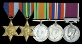 Five: Sergeant W. F. Field, Royal Army Ordnance Corps, taken Prisoner of War at the Fall of Hong Kong, 25 December...