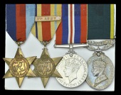 Four: Gunner R. F. Calland, Royal Artillery, taken Prisoner of War in North Africa, 1943

1939-45 Star; Africa...