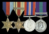 Four: Corporal T. H. Pinder, Hampshire Regiment, later Royal Military Police, taken Prisoner of War in North Africa,...