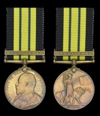 Africa General Service 1902-56, 1 clasp, Jubaland, bronze issue (Muleteer Ganga Singh. Murree Mtn: Bty:) attempted...