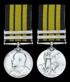 Africa General Service 1902-56, 2 clasps, Somaliland 1902-04, Jidballi (1195 Sepoy Mohan. 52nd Sikhs.) nearly very...