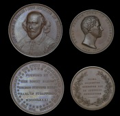 BUCKINGHAMSHIRE, Eton, Eton College, Duke of Newcastle Medal, 1833, a copper specimen medal by W. Wyon, bust of...