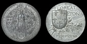 BUCKINGHAMSHIRE, Eton, Eton College, Fencing Prize, an artist’s proof in white metal for a medal by F. Bowcher,...