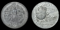 BUCKINGHAMSHIRE, Eton, Eton College, Fencing Prize, an artist’s proof in white metal for a medal by F. Bowcher,...