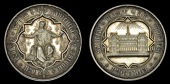 DERBYSHIRE, Spinkhill, Mount St Mary’s College, c. 1850, a silver medal, unsigned, Madonna enthroned, rev. south...