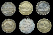 KENT, Ashford, Powers Commercial Academy, an engraved silver Reward for Best Spelling, 4th Class, unsigned, legend...