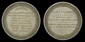 LANCASHIRE, Leyland, Golden Hill School, a silver medal for Queen Victoria’s Golden Jubilee, 1887, by W.H. Watts,...