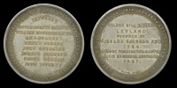 LANCASHIRE, Leyland, Golden Hill School, a silver medal for Queen Victoria’s Golden Jubilee, 1887, by W.H. Watts,...
