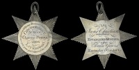 LANCASHIRE, Liverpool, Circus Street School, 1806, an engraved silver Class of Honour star, unsigned, outer legend...