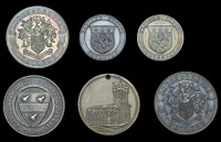 LEICESTERSHIRE, Loughborough, Loughborough College, award medals by A.C. Clark Co (2), in silver and bronze, arms...