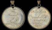 LINCOLNSHIRE, Gainsborough, Gainsborough Academy, 1800, an engraved silver Reward of Merit, unsigned, legend...