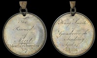 LINCOLNSHIRE, Gainsborough, Gainsborough Academy, 1800, an engraved silver Reward of Merit, unsigned, legend...