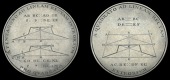 LONDON, [Newgate], Christ’s Hospital, Mathematical School, an engraved Georgian-period silver medal, unsigned,...