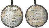 MIDDLESEX, Enfield, Revd. W. Thomas’s Academy, 1817, an engraved silver Prize Medal by W. Bateman, legend, rev. engra...