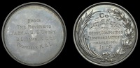 MIDDLESEX, [New] Hampton, Ashleigh House School for Young Ladies, a silver award medal, unsigned, legend (From the...