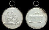 WARWICKSHIRE, Birmingham, Tercentenary of King Edward’s Grammar School, 1852, a silver medal by P. Hollins for...
