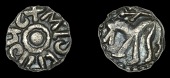 Kings of Northumbria and Archbishops of York, Aldfrith (685-705), Sceatta, aldfridvs, pellet in centre, rev....