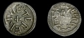Kings of Northumbria and Archbishops of York, Eadberht, with Abp Ecgberht, Sceatta, type I, eotbrehtvl around cross,...