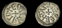 Kings of Northumbria and Archbishops of York, Æthelwald Moll, with Abp Ecgberht (759-65), Sceatta, edilpald around...