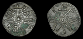 Kings of Northumbria and Archbishops of York, Eanbald II (796-835), Styca, Eadwulf, eanbald are, pellet in centre,...