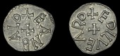 Kings of Northumbria and Archbishops of York, Eanbald II, Styca, Ethilweard, eanbald around cross, rev. edilveard...