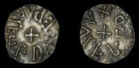 Kings of Northumbria and Archbishops of York, Abp Wulfhere (849-900), Styca, Wulfred, vvlfher (retrograde) arep...