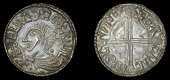 Æthelred II (978-1016), Penny, Long Cross type, London, Eadric, eadric mo lvnd, 1.21g/3h (BEH 2362; N 774; S 1151)....