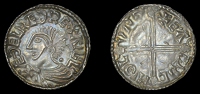 Æthelred II (978-1016), Penny, Long Cross type, London, Eadric, eadric mo lvnd, 1.21g/3h (BEH 2362; N 774; S 1151)....