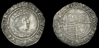 Henry VIII (1509-1547), Second coinage, Groat, Tower, mm. arrow, saltires in forks, reads aglie, 2.47g/10h (Whitton...