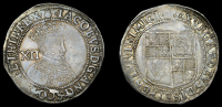 James I (1603-1625), First coinage, Shilling, mm. thistle, second bust, 5.69g/1h (N 2073; S 2646). Slightly weak in...