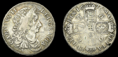 Charles II (1660-1685), Halfcrown, 1676, edge vicesimo nono (cf. ESC 471-5 [478-9]; cf. S 3367). A contemporary...