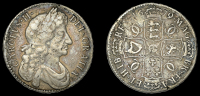 Charles II (1660-1685), Halfcrown, 1679, fourth bust, edge tricesimo primo, reads decns (ESC 485 [483]; S 3367)....