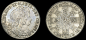 William and Mary (1688-1694), Halfcrown, 1693/3 inverted, edge qvinto, no stop after gratia, f over e in fr (ESC 859...