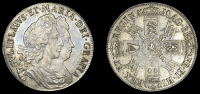 William and Mary (1688-1694), Halfcrown, 1693/3 inverted, edge qvinto, no stop after gratia, f over e in fr (ESC 859...