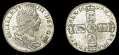 William III (1694-1702), Sixpence, 1697, third bust, later harp, large crowns (ESC 1233 [1566]; S 3538). About as...