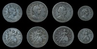 George I (1714-1727), Halfpence (3), 1717, 1723, 1724; Farthing, 1717 (S 3660, 3660A, 3661) [4]. First very fine,...