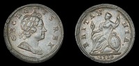 George I (1714-1727), Halfpenny, 1718 (BMC 774; S 3659). About extremely fine, a little original colour 	£300-400