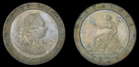 George III (1760-1820), Pre-1816 issues, Penny, 1797, 11 leaves (BMC 1133; S 3777). Extremely fine, dull reflective...