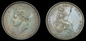 George IV (1820-1830), Penny, 1825 (BMC 1420; S 3823). Extremely fine, obverse with a little original colour 	£150-200