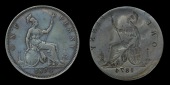 Victoria (1837-1901), Penny, 1874, rev. die J, small date (Gouby B or D; F 67 or 72; BMC 1691 or 1693; S 3954)....