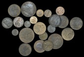Victoria (1837-1901), Halfpence (7), 1861, 1863, 1875, 1879, 1888, 1894, 1896; Farthings (3), 1840, 1847, 1854;...