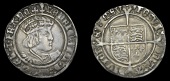 Henry VIII (1509-1547), Second coinage, Groat, Tower, mm. barbed arrow on obv., lis on rev., bust D, reads agl,...