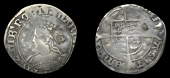 Mary (1553-1554), Halfgroat, mm. pomegranate, 0.70g/8h (N 1961; S 2493). Fine, but slightly off-centre and pierced...