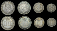 James II (1685-1688), 1688, Fourpence and Twopence both 1688/7 (ESC 783 [2383]; S 3418) [4]. Very fine or better,...