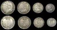 George II (1727-1760), 1743 (ESC 1772 [2409]; S 3716) [4]. Good very fine and better, lightly toned, rare 	£150-200