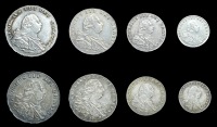 George III (1760-1820), 1795, 1800 (ESC 2238-9 [2420-1]; S 3764) [8]. Very fine, toned	£150-200