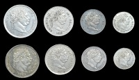 George III (1760-1820), 1818, 1820 (ESC 2241-2 [2423-4]; S 3792) [8]. Better than very fine, mixed toning 	£150-200